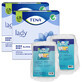 Tena Lady Set, gespecialiseerd maandverband, Super, 2 x 30 stuks + ProSkin Pants Absorbent Panty Liners, maat M en L, 2 stalen