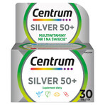 Centrum Silver 50+ kit, 2 x 30 tabletten + Corega, gratis cosmetisch reistasje