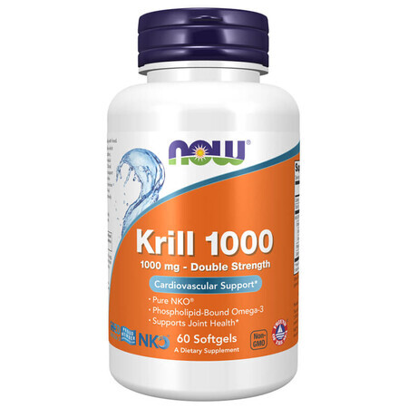 Now Foods Krill Oil, krill oil 1000 mg, 60 capsules