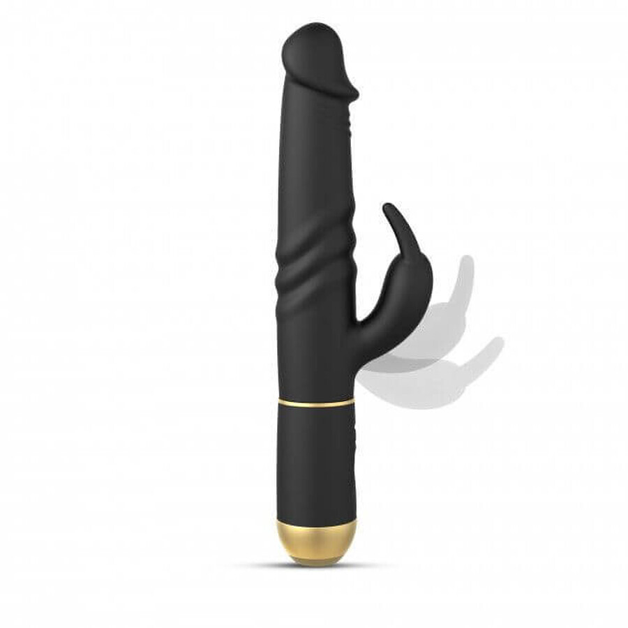 Dorcel Furious Rabbit 2.0, vibrador conejo, negro