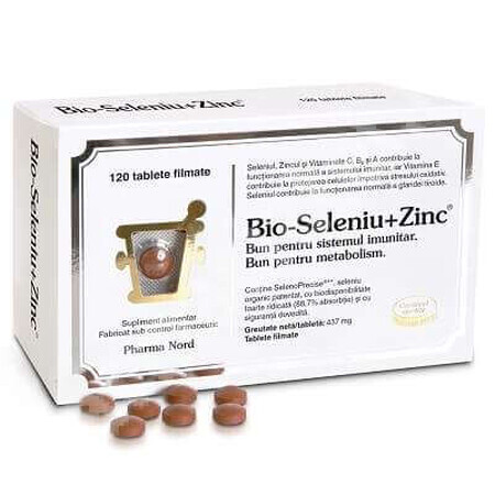 Bio-Selenium + Zink, 120 tabletten, Pharma Nord