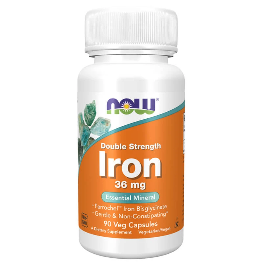 Now Foods Ferro, ferro 36 mg, 90 capsule