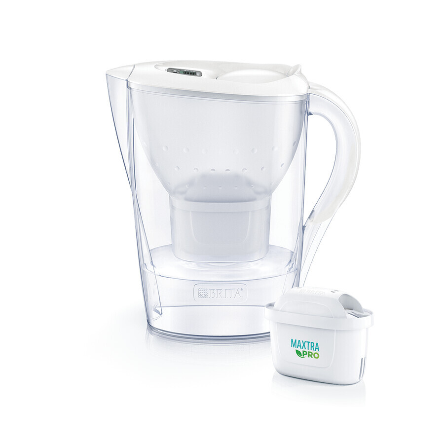 Brita Marella, kan met filter 2,4 l, wit + Maxtra Pro Pure Performance filter, 1 st