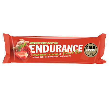Endurance Fruit Bar Capsuni, 40 gr, Gold Nutrition