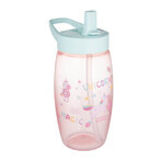 Canpol Babies, biberon con bocca pieghevole, unicorni, rosa, 56/618, da 4 anni, 400 ml