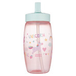 Canpol Babies, biberon con bocca pieghevole, unicorni, rosa, 56/618, da 4 anni, 400 ml