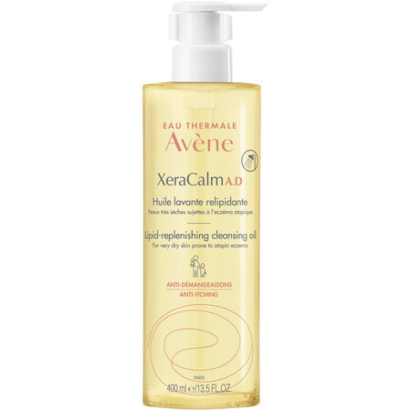 Avene XeraCalm A.D., reinigende en lipide regenererende olie, droge huid met neiging tot atopie en pruritus, 400 ml