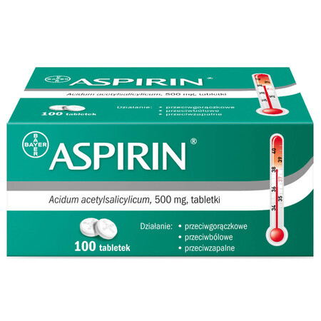 Aspirine 500 mg, 100 tabletten