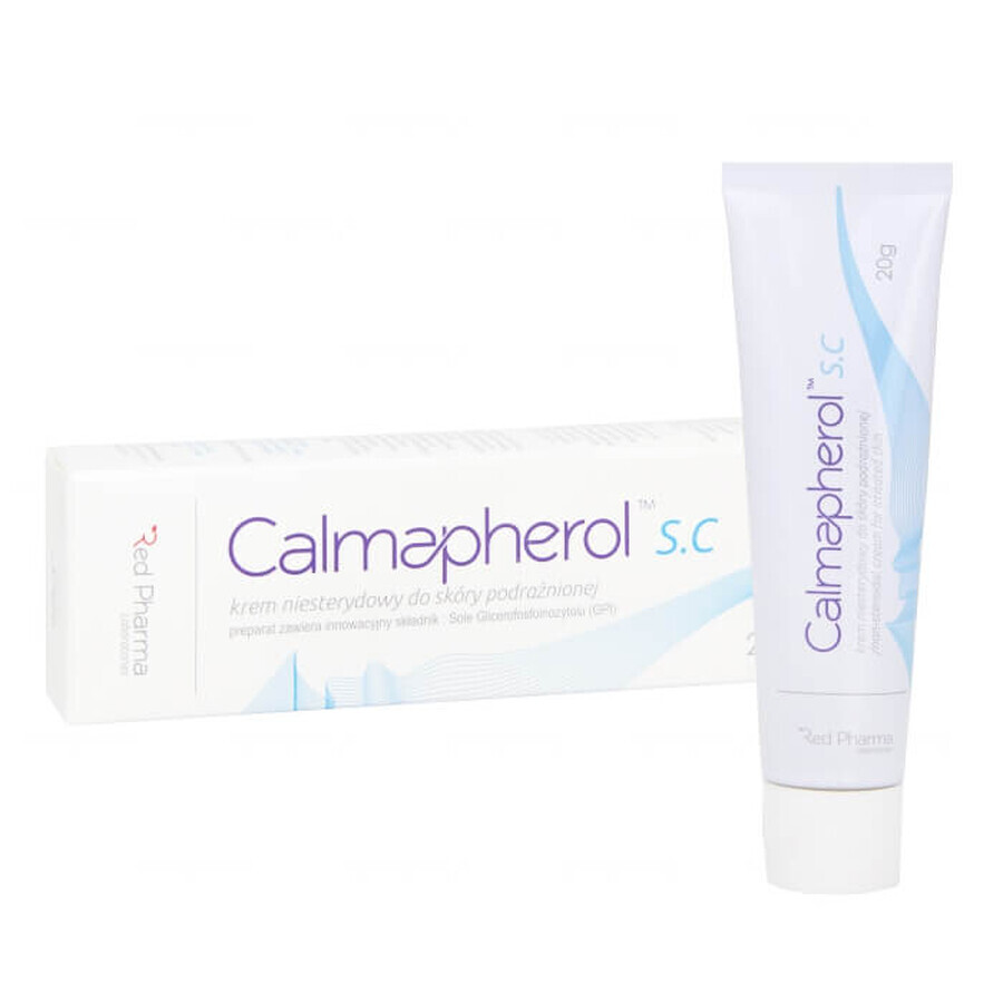 Set Calmapherol S.C, niet-steroïde crème voor de geïrriteerde huid, 2 x 20 g