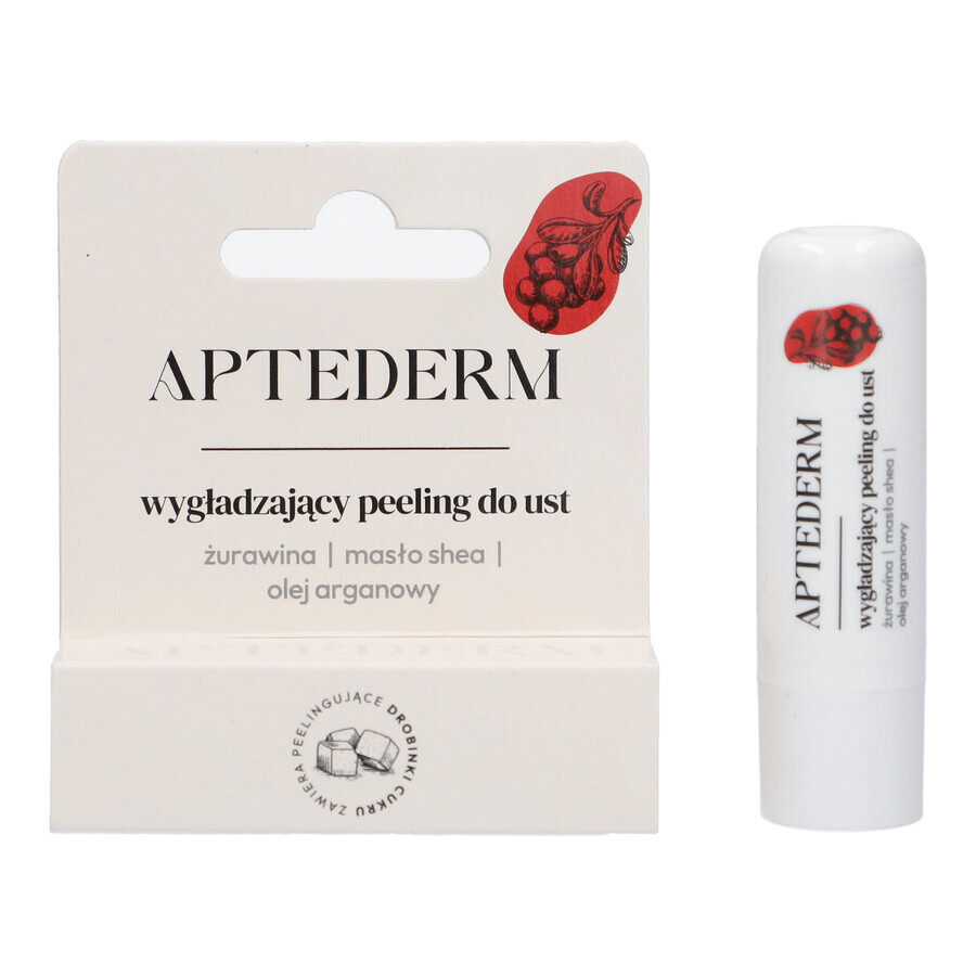 Aptederm, exfoliërende gladmakende lipscrub, 4.8 g