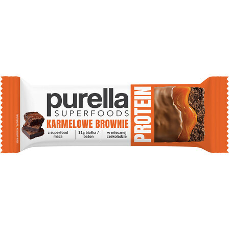 Purella Superfoods Eiwit, eiwitreep, karamel brownie, 45 g