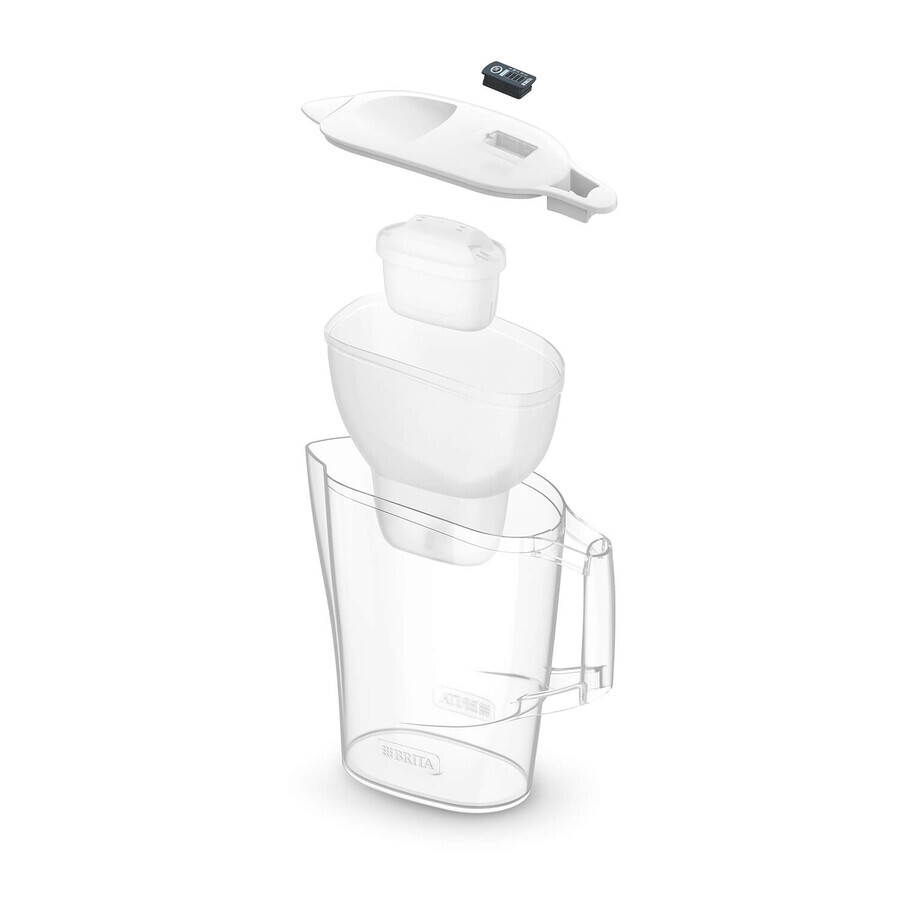 Brita Aluna, jarra con filtro 2,4 l, blanca + filtro Maxtra Pro Pure Performance, 1 ud.