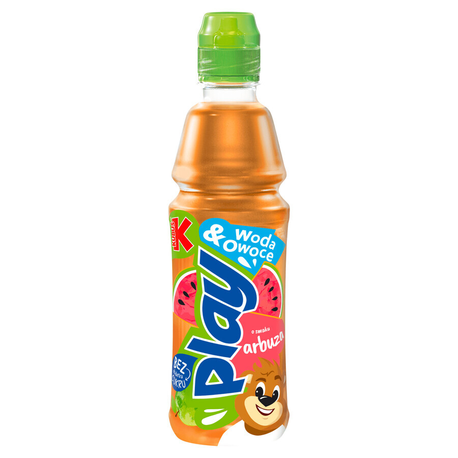 Kubuś Play! Water & Fruit, fruit drink, apple, watermelon, chokeberry, 400 ml