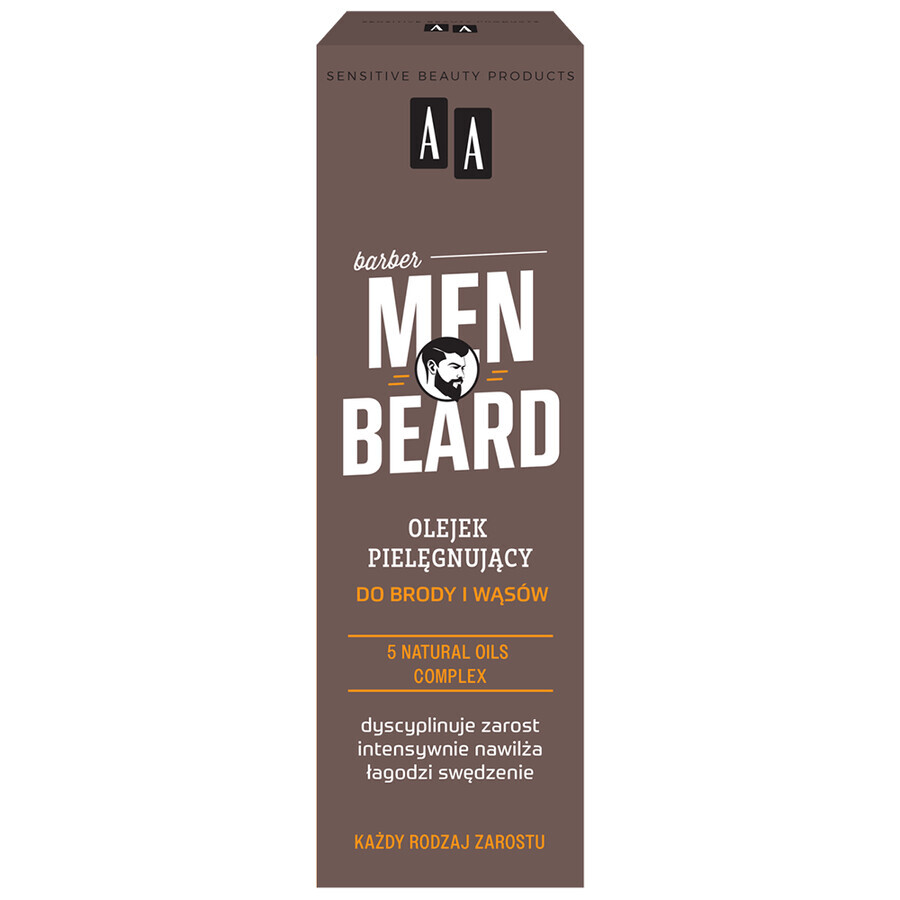 AA Men Beard, turbo-concentraat voor baard- en snorgroei, 30 ml