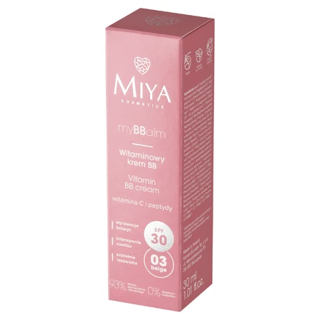 Miya myBBalm, Vitamine BB crème, SPF 30, 03 beige, 30 ml