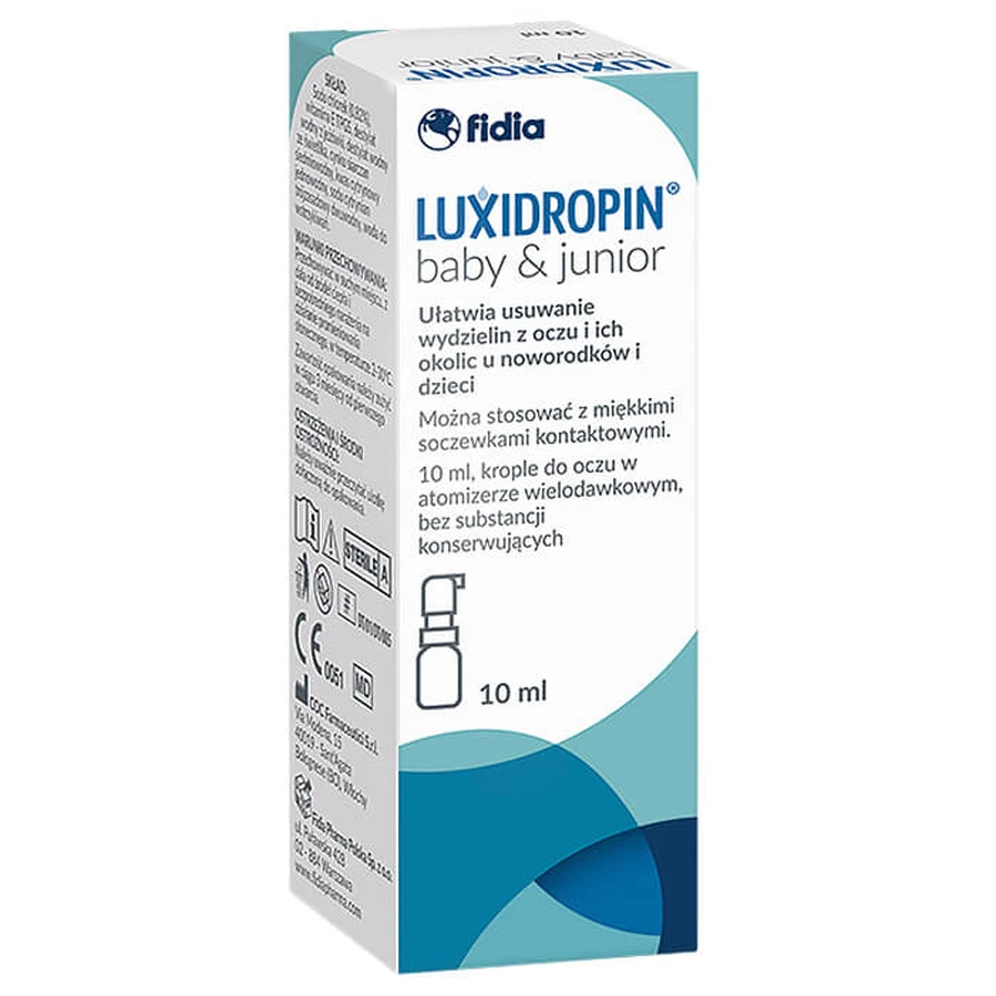 Luxidropin Baby & Junior oogdruppels voor kinderen, 10 ml