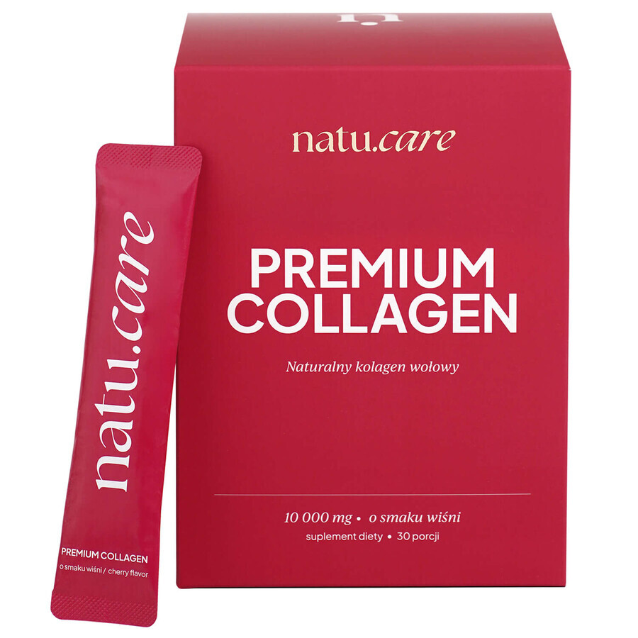 Natu.Care Premium Collageen 10000 mg, kersensmaak, 30 sachets