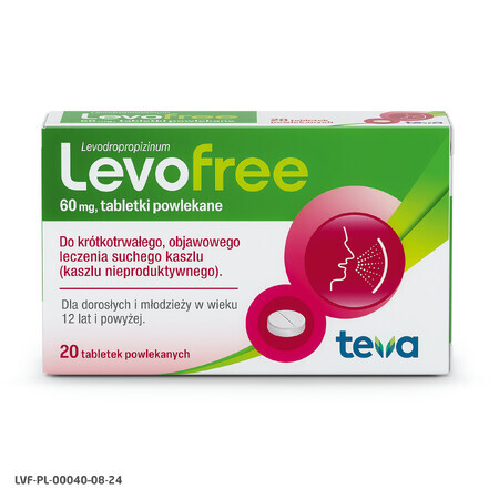 Levofree 60 mg, 20 compresse rivestite con film