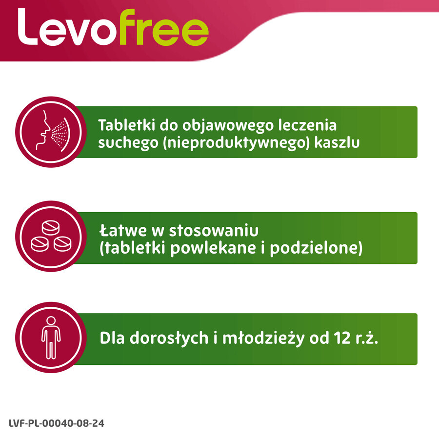 Levofree 60 mg, 20 compresse rivestite con film