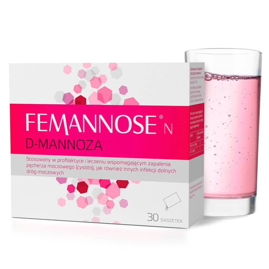 Femannose N, D-mannose, 30 sachets