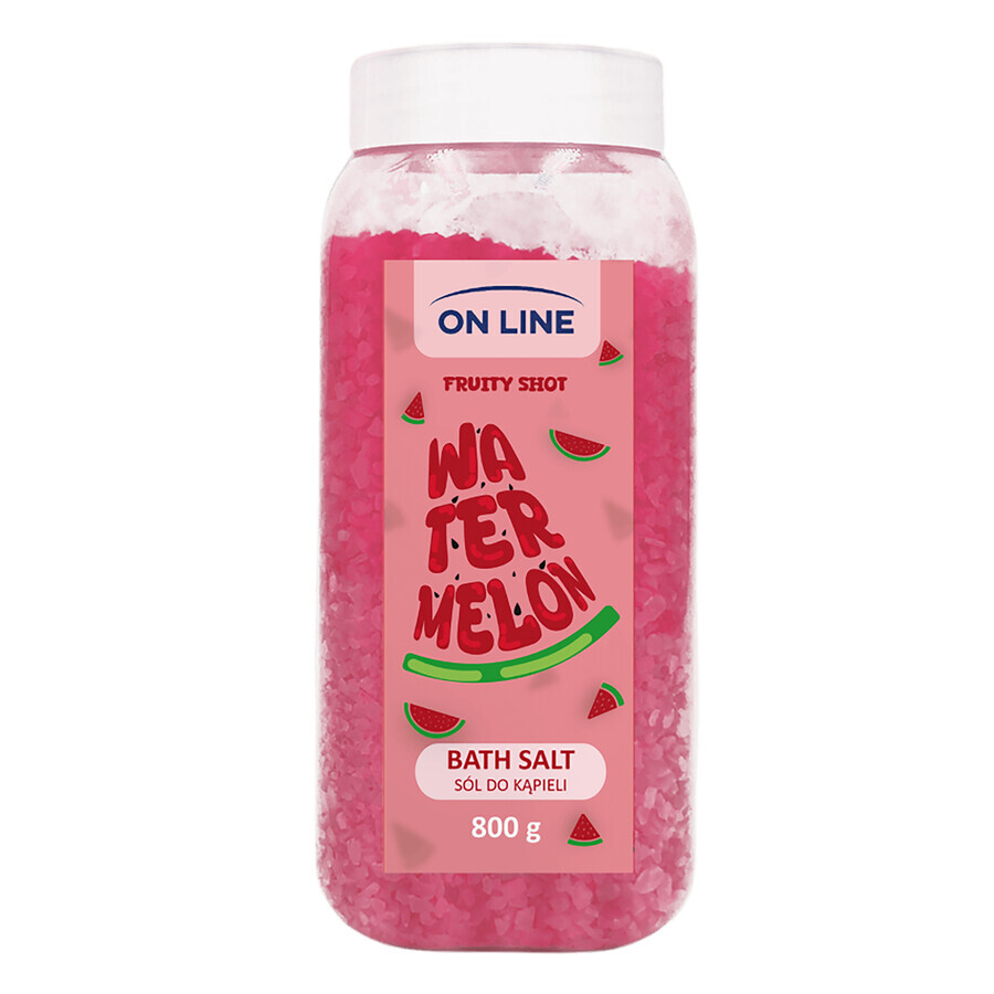 On Line Fruity Shot Anguria, sale da bagno, 800 g