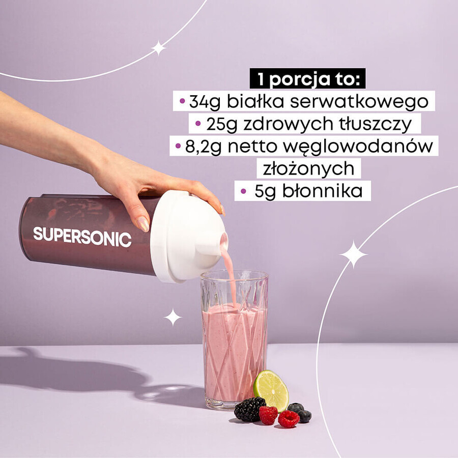 Supersonic Keto Maaltijd, vanille-ijssmaak, 800 g + shaker, 700 ml gratis