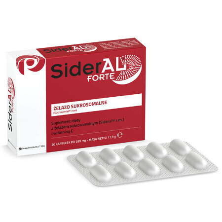 SiderAL Forte, 20 capsules