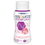 Resource Diabetes Plus, Strawberry flavor, 4 x 200 ml + Free shopping bag