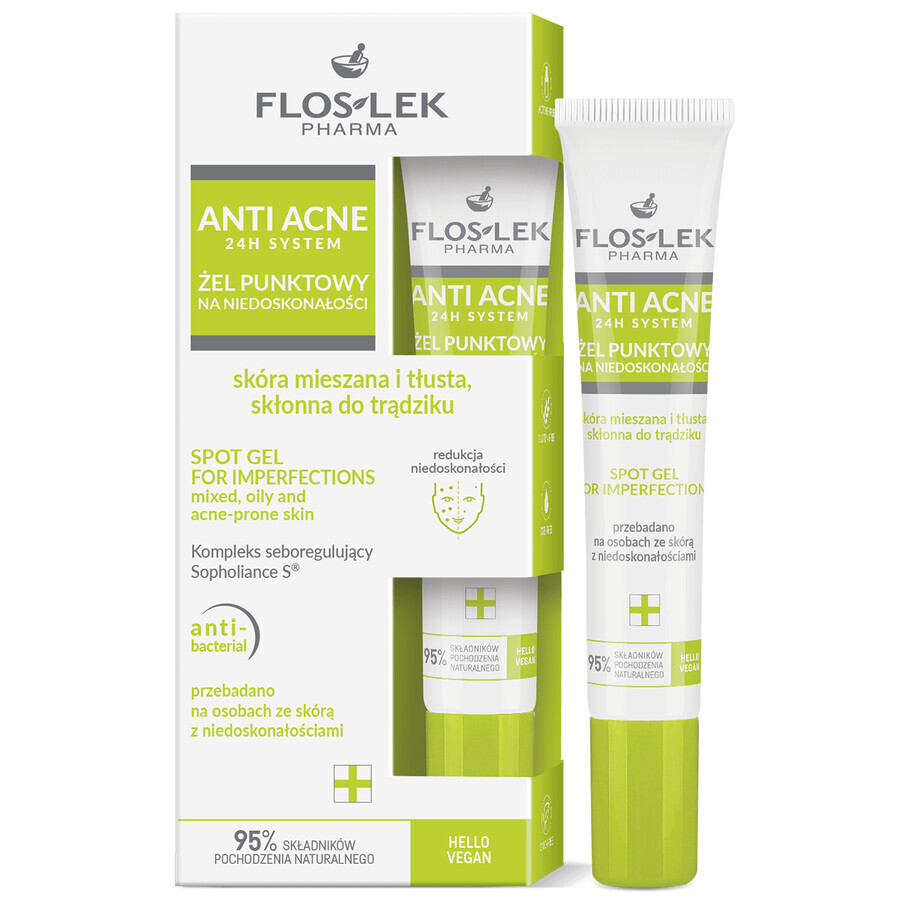 Floslek Pharma Anti Acne 24h, smetgel, 20 ml