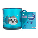 Canpol Babies, non-slip cup with ear, exotic animals, turquoise, 2/100, from 12 months, 170 ml