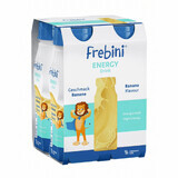 Frebini Energy Drink, voedzame drank voor kinderen van 1-12 jaar, bananensmaak, 4 x 200 ml