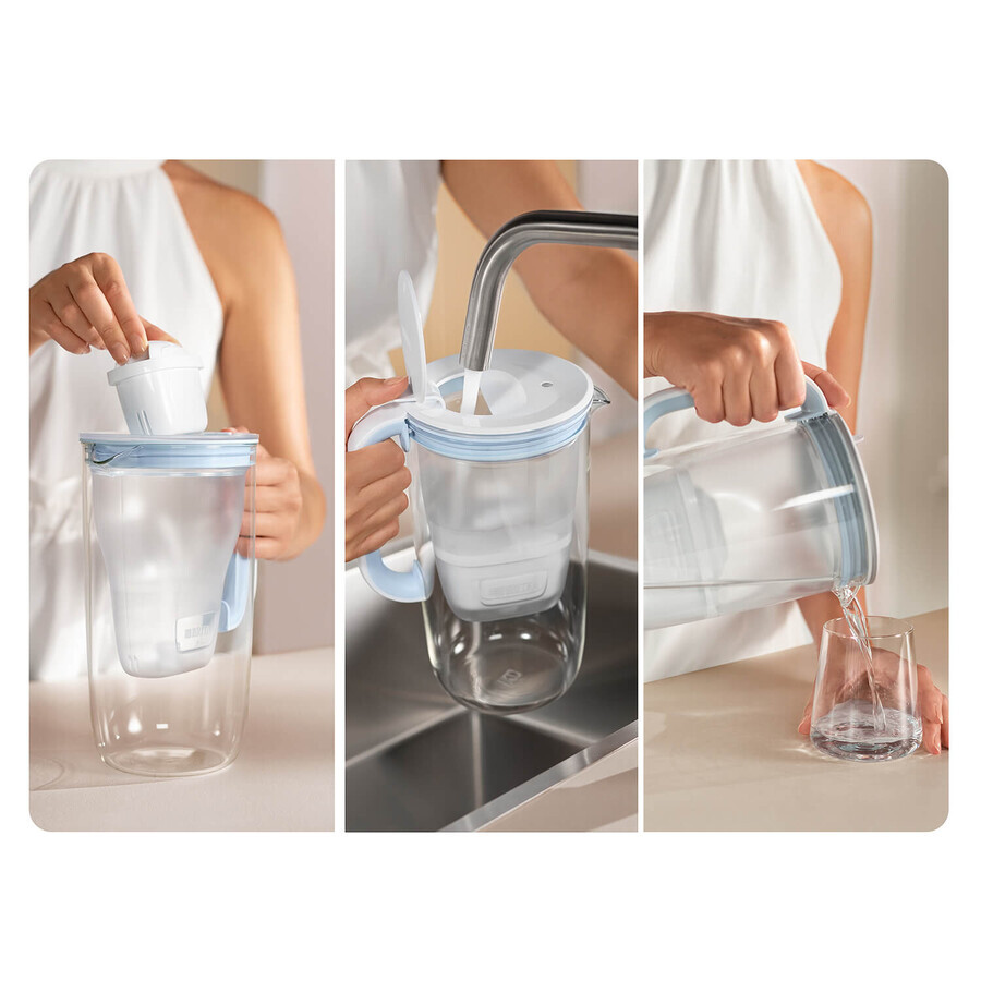 Brita Glass, jarra de cristal con filtro de 2,5 litros + filtro Maxtra Pro Pure Performance, 1 ud.