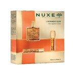 Nuxe Glow Huile Prodigieuse Or set, aceite roll-on, 8 ml + aceite labial, 10 ml + aceite seco, 50 ml