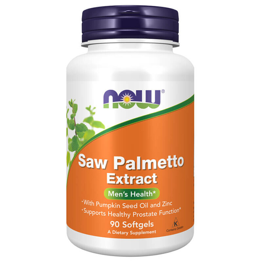 Now Foods Zegepalm-extract, sabal palm, 90 softgels