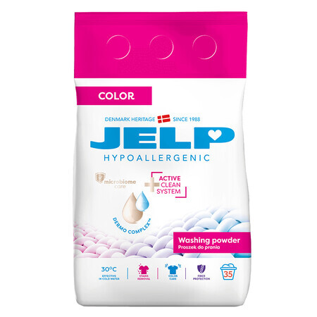 Jelp Hypoallergeen, hypoallergeen waspoeder, kleur, 2.1 kg