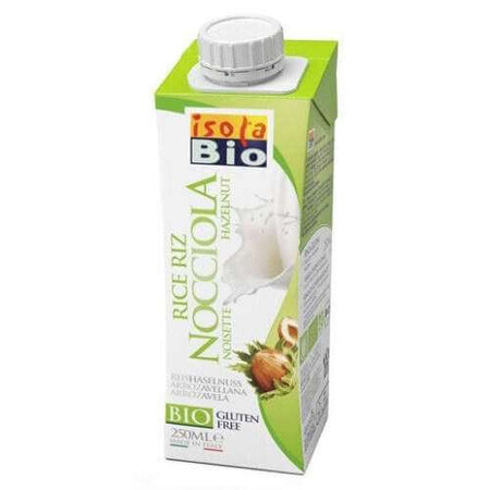 Boisson au riz végétal biologique avec des cacahuètes, 250 ml, Isola