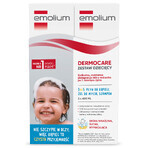 Emolium Dermocare 3 in 1 set, bath lotion, wash gel, shampoo, 2 x 400 ml + protective spray for children from 1 year of age, SPF 50+, 175 ml + free towel