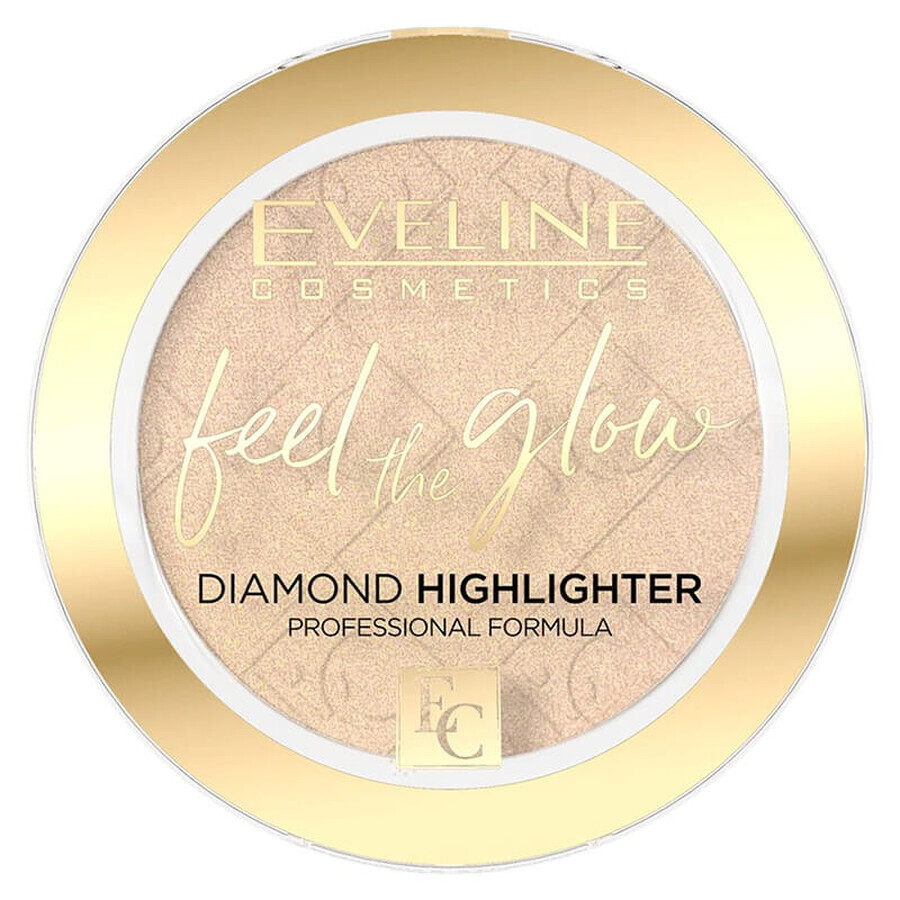 Eveline Cosmetics Feel the Glow, evidenziatore, n. 01, Sparkle, 4,2 g