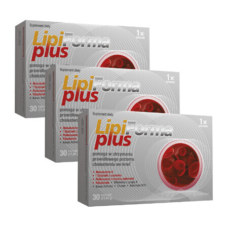 Lipiforma Plus Cholesterol Set, 3 x 30 capsules