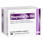 Magnefar B6 Bio 60 mg + 6,06 mg, 60 filmomhulde tabletten