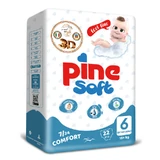Pine Soft 3D, luiers, maat 6, XL, 15+ kg, 22 stuks