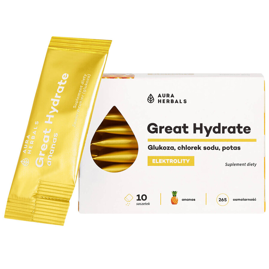 Aura Herbals Great Hydrate, ananas, 10 builtjes