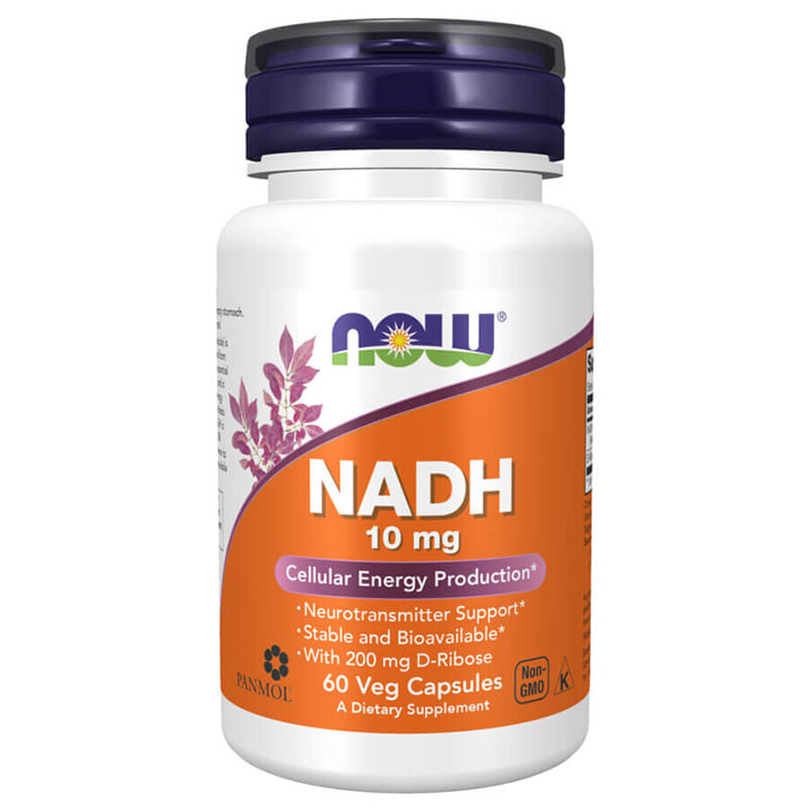 Now Foods NADH 10 mg, 60 capsules