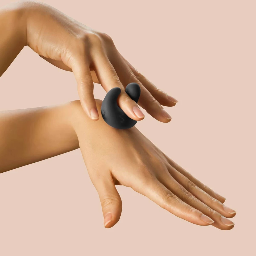 YESforLOV Lov Finger Klitoris-Vibrator, schwarz