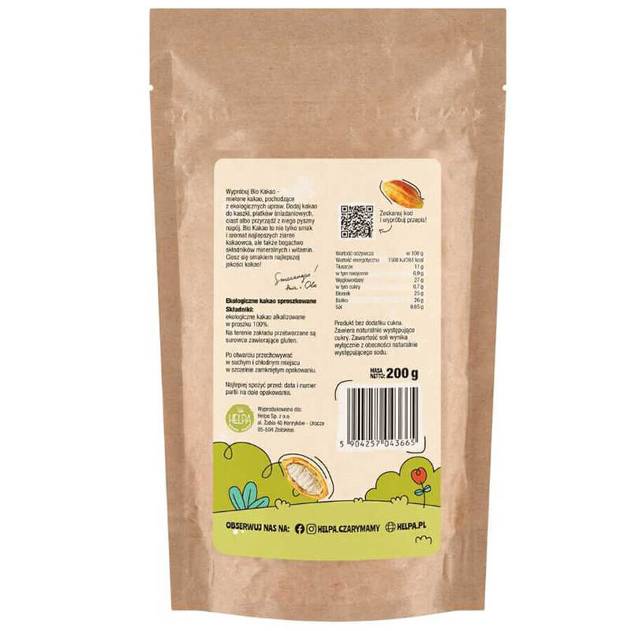 Helpa Cacaopoeder, 200 g