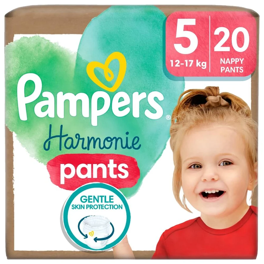 Pampers Harmonie Pants, couches, taille 5, 12-17 kg, 20 pcs