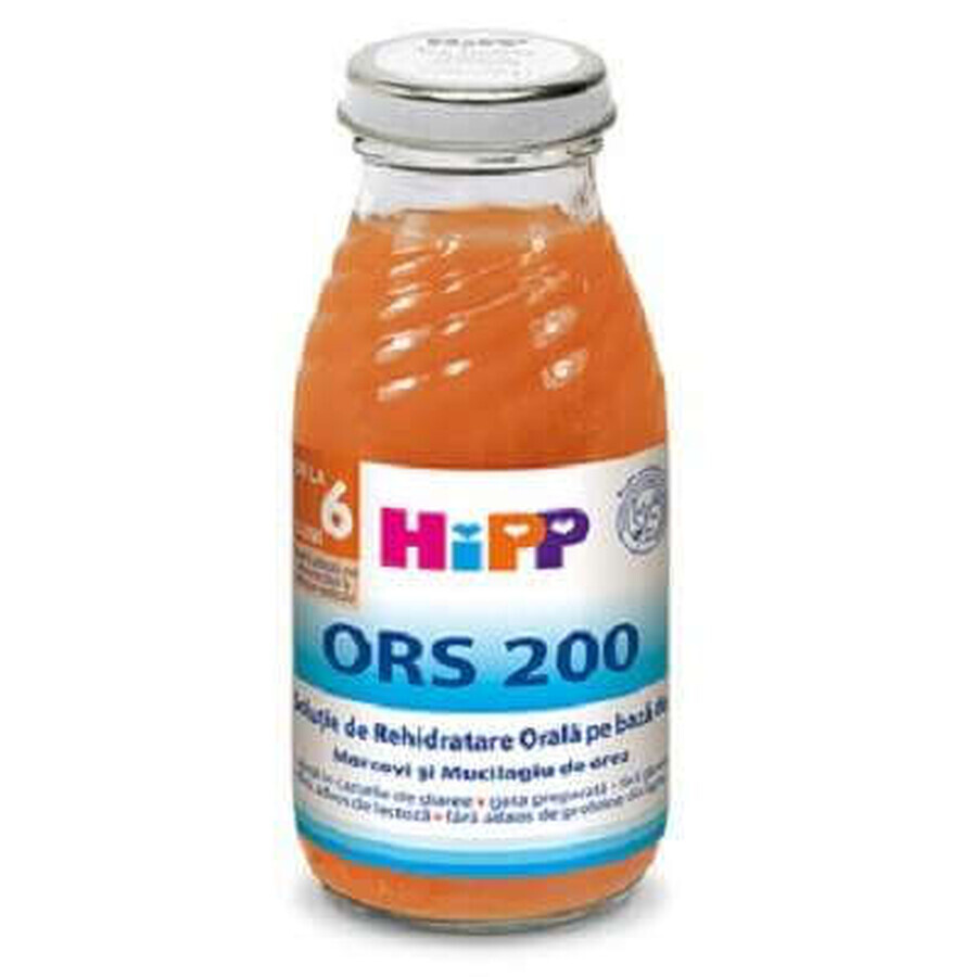 Diarreedrank met wortel en rijst ORS 200, +4 maanden, 200 ml, Hipp