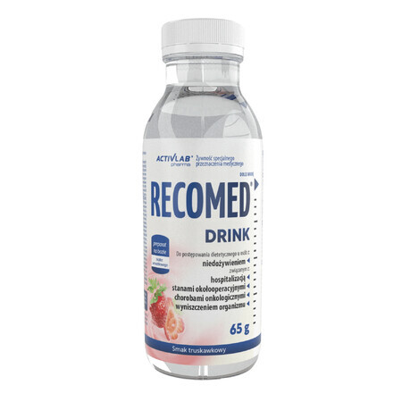 Activlab Pharma RecoMed Drink, voedingspreparaat, aardbeiensmaak, 65 g