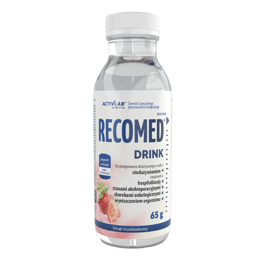 Activlab Pharma RecoMed Drink, voedingspreparaat, aardbeiensmaak, 65 g