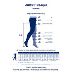 Jobst Opaque, compressiepanty, CCL2, donkere top, maat 4, zwart